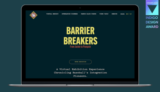 Homepage animation of Barrier Breakers website.
